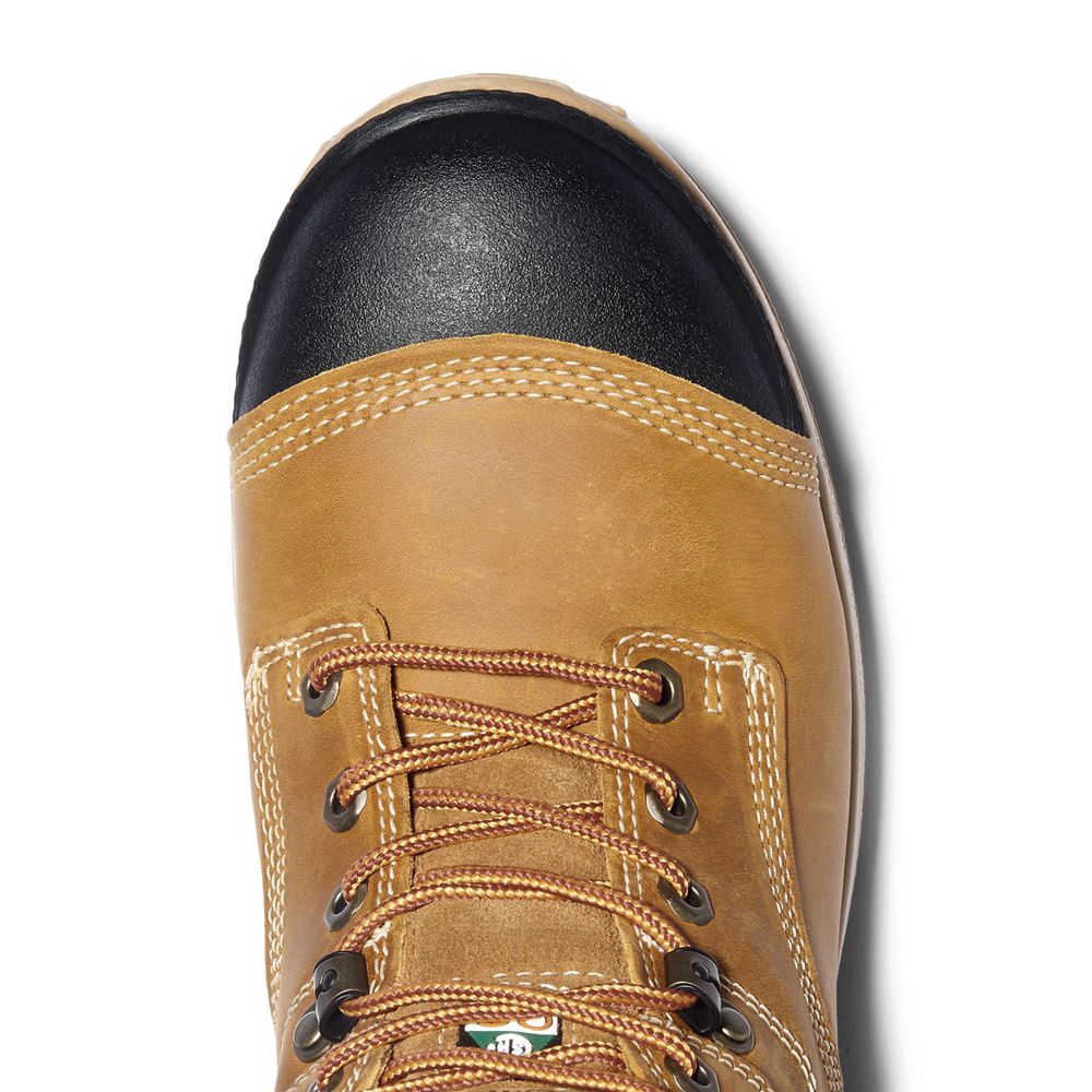 Botas de Trabajo Timberland Hombre Pro® Endurance Hd 6\" Comp Toe Marrones/Negras - Chile HBD-139542